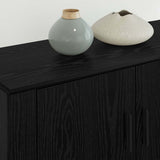 Wall-mounted TV Cabinet Set 3 pcs Black Oak 80 x 34.5 x 40 cm 3415599