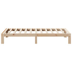 ZNTS Bed Frame without Mattress 90x200 cm Solid Wood Pine 859220