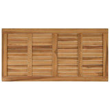 Table Top Rectangular Solid Teak Wood Natural 42033167
