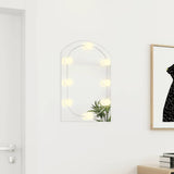 Mirror with LED Lights 60x40 cm Glass Arch 3102976