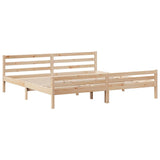 Bed Frame with Headboard without Mattress 200x200 cm 3306692