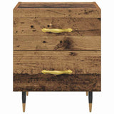 Bedside Cabinet with Drawer 2 pcs Old Wood 40 x 35 x 47.5 cm 881978