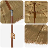Garden Parasol Natural 160 x 160 x 196 cm 42006673