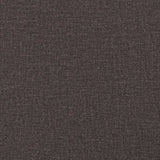 Box Spring Bed with Mattress Dark Brown 120x190 cm Fabric 3285837