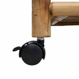 Wine Trolley with Wheels Natural 85 x 50 x 93 cm Bamboo 42028241