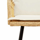 Garden Bench with Cushion Nature 114 x 64 x 90cm Steel 4108262