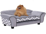 Dog Sofa Bed for XS-Sized Dogs, Cat Sofa with Soft Cushion, Pet Chair Lounge with Washable Cover, T3398P349668
