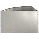 Corner Planter Silver 60 x 60 x 35 cm Stainless steel 883644