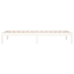 ZNTS Day Bed without Mattress White 90x200 cm Solid Wood Pine 820413