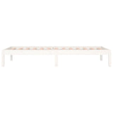 ZNTS Day Bed without Mattress White 90x200 cm Solid Wood Pine 820413