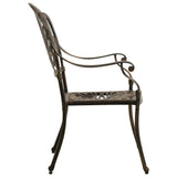 Bistro Set Bronze Cast aluminium Medium Durable Bistro Set 3070577