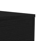 Coffee Table with LED Lights Black Oak 50x50x40 cm 862259