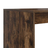 Desk with Shelf Smoked Oak 108 x 55 x 103.5 cm Engineered Wood 869462