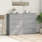 Sideboards 2 pcs Concrete Grey 60x31x84 cm Engineered Wood 3276584