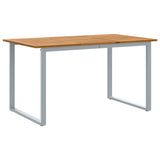 Garden Dining Set 5 pcs Grey and brown 3284351