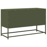 ZNTS TV Cabinet Olive Green 100.5x39x60.5 cm Cold-rolled Steel 853342