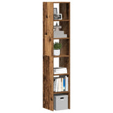 Bookcases 2 pcs Stackable Old Wood 30x30x80 cm Engineered Wood 858818