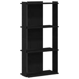 Bookcase 3-Tier Black 60x30x120 cm Engineered Wood 860266