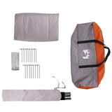 Family Tent Grey and Orange 5-Person 42017396