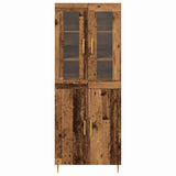Highboard 2 pcs Old Wood Engineered Wood 3334346
