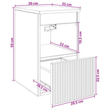 Bathroom Cabinet White 30 x 35 x 50 cm Engineered Wood 890482