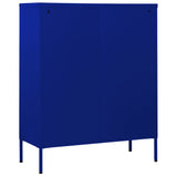 Chest of Drawers Navy Blue 80x35x101.5 cm Steel 336199