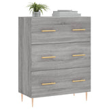 Sideboard Grey Sonoma 69.5x34x90 cm Engineered Wood 827842