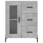 Highboard Concrete Grey 69.5x34x180 cm Engineered Wood 3199949