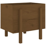 Garden Planter Honey Brown 62x50x57 cm Solid Wood Pine 825208