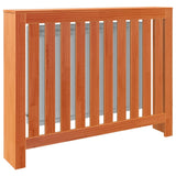 Radiator Cover Wax Brown 108.5x19x84 cm Solid Wood Pine 844492