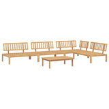 Pallet Sofa Set Natural Solid Acacia Wood Large Modular 3209304