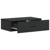 Wall-Mounted Side Table Black 59 x 34.5 x 17 cm Engineered Wood 898996