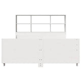 Bookcase Bed without Mattress White 140x200 cm Solid Wood 3323807