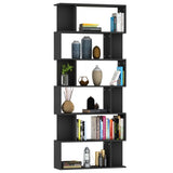 Book Cabinet Black Engineered wood 80 x 24 x 192 cm Book Cabinet 800091