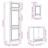 7 Piece Kitchen Cabinet Set Porto White Engineered Wood 3314781