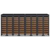 Wheelie Bin Storage for 4 Bins Anthracite 272 x 77.5 x 121.5 cm 3394775
