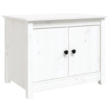 Coffee Table White 71x49x55 cm Solid Wood Pine 820927