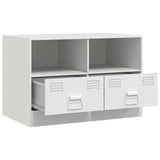 TV Cabinets 2 pcs White 67x39x44 cm Steel 841750