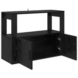Sideboard Black oak 80 x 30 x 60 cm Engineered wood 881092