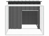 Rabbit Cage Anthracite 200x91x100 cm Galvanised Steel 3155527