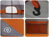 Family Tent Grey and Orange 18-Person 42017399