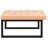 Basin Shelf Wall Mounted Steel and Solid Wood Beech 3302437