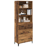 Highboard Old Wood 69.5 x 34 x 180 cm Engineered Wood 3415739