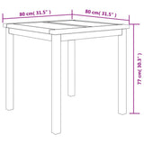 3 Piece Garden Dining Set Solid Wood Teak 3157923