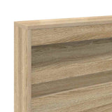 Storage Headboard with Shelf Sonoma Oak 120 cm Engineered Wood 3335479