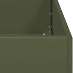 ZNTS Planter Olive Green 80x40x40 cm Cold-rolled Steel 860671