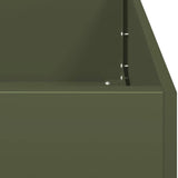 ZNTS Planter Olive Green 80x40x80 cm Cold-rolled Steel 860713