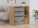 Sideboard with Drawer Artisan Oak 60 x 33.5 x 84 cm 8000475