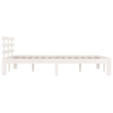 Bed Frame White Solid pine wood Super King Durable Bed Frame 814770