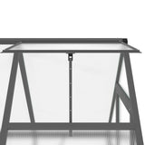 ZNTS Greenhouse with Base Frame Anthracite 169x114x202 cm Aluminium 4005827